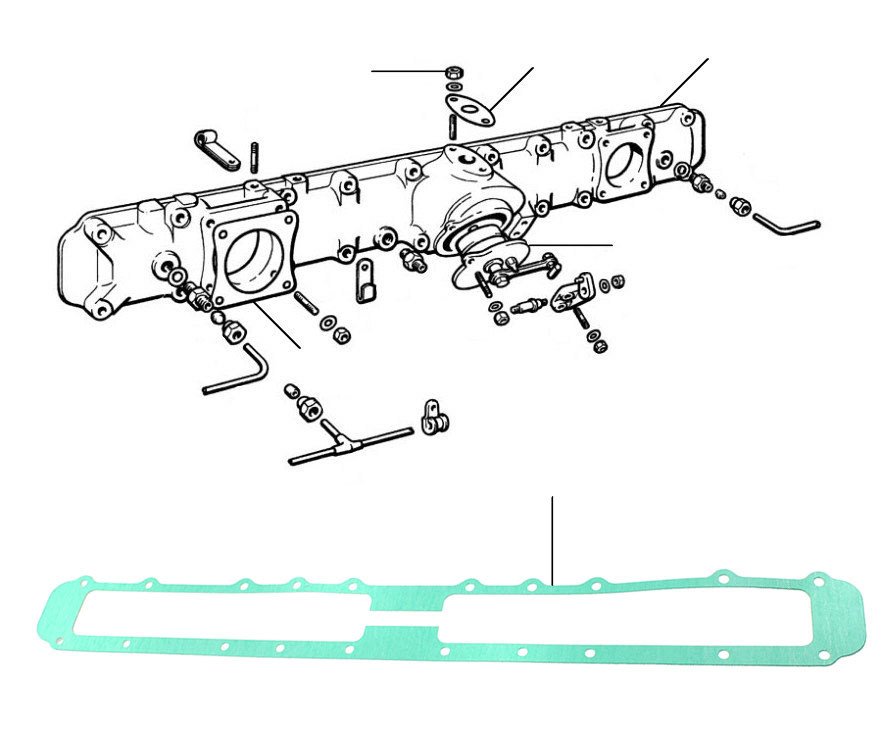 2.00' carburetter 1955 - Inlet Manifold