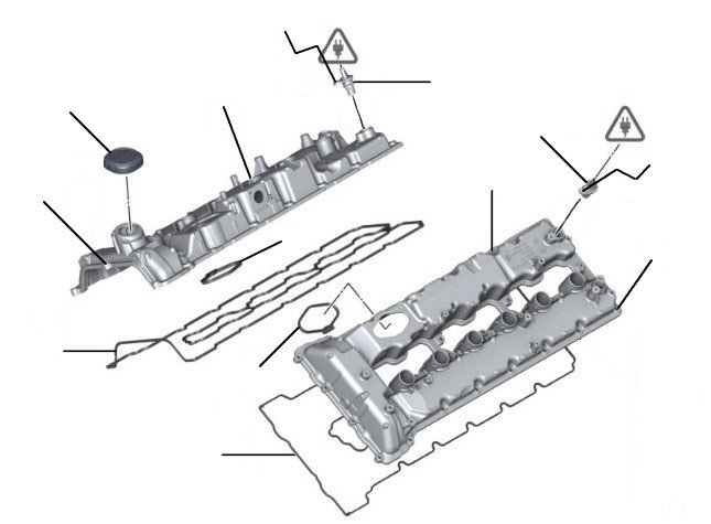 Rocker cover ghost 2008-2018 - 04-2015 till 11-2019