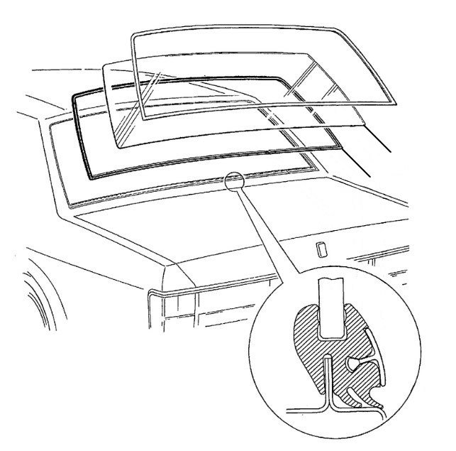 rear screen standard size 1980-2003 - Rear Screen (Standard Size)