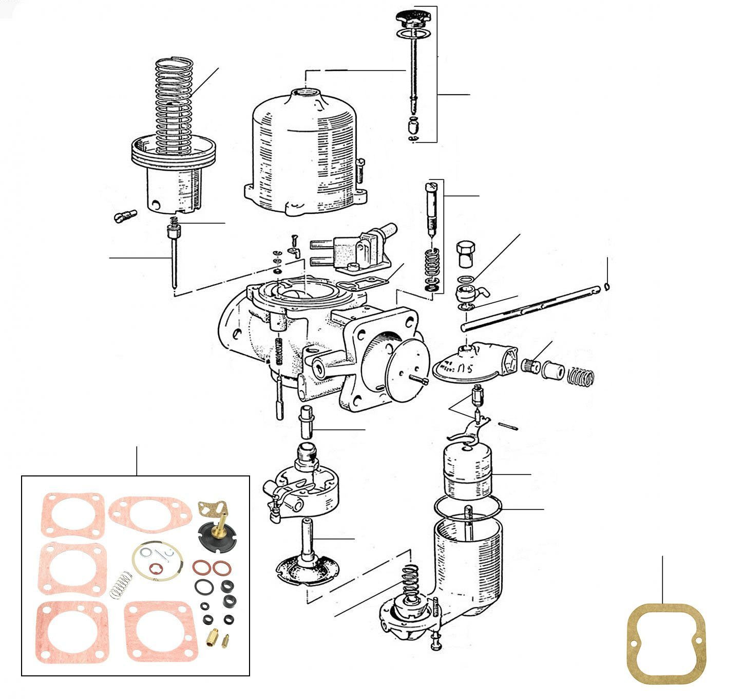 Carburetor silver shadow 22118 - 26700 NAM - VIN 22118 till 26700