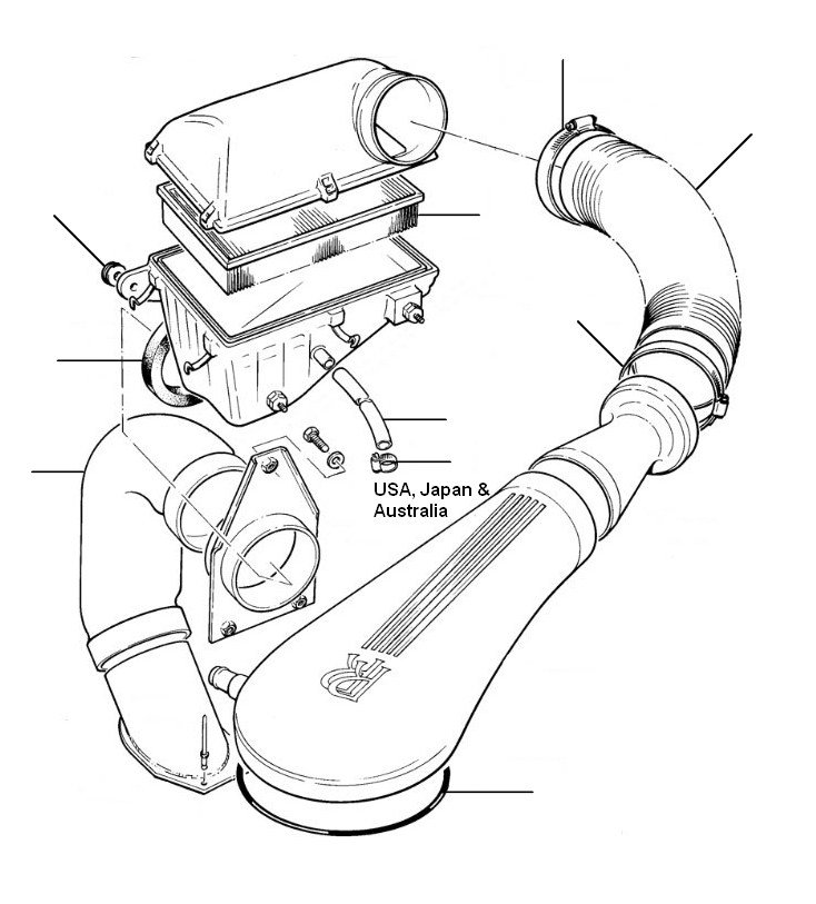 air intake corniche & continental 20010-29290 - VIN 20010 till 29290