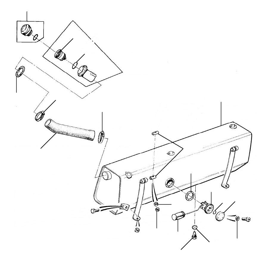 fuel tank silver spirit 01001-03326 other than usa & japan - VIN 01001 till 02815 (Other than USA & Japan)