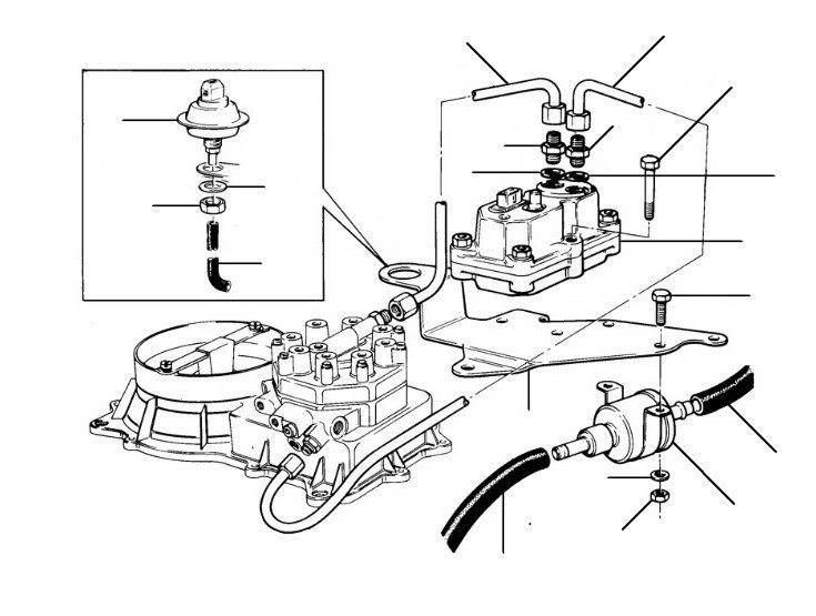 Warm up regulator corniche en continental 20011-24653 (USA, Japan & Australia) - VIN 20014 till 24503 (USA, Japan & Australia)