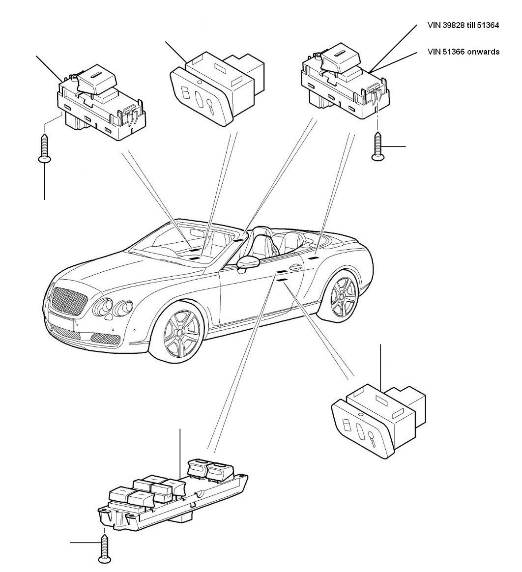 Window lift switch gtc 2007-2011 - 2007 till 2011