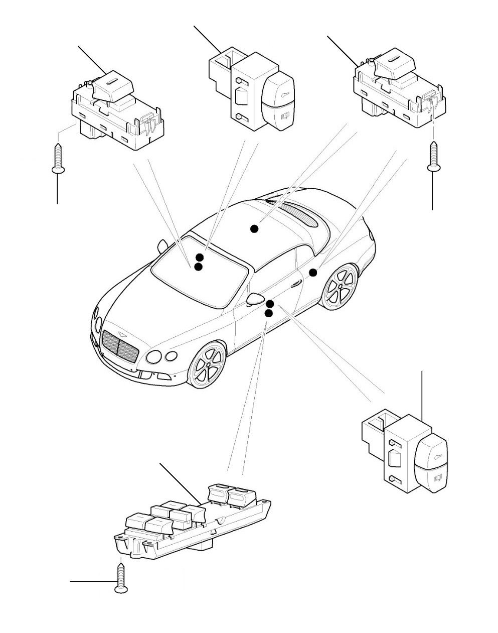 Window lift switch gtc 2012-2018 - 2012 till 2018