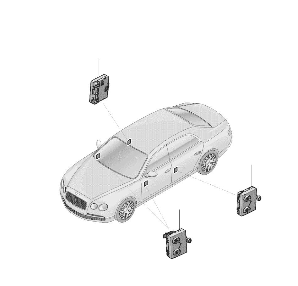 Window lift motor flying spur 2014-2019 - 2014 till 2019