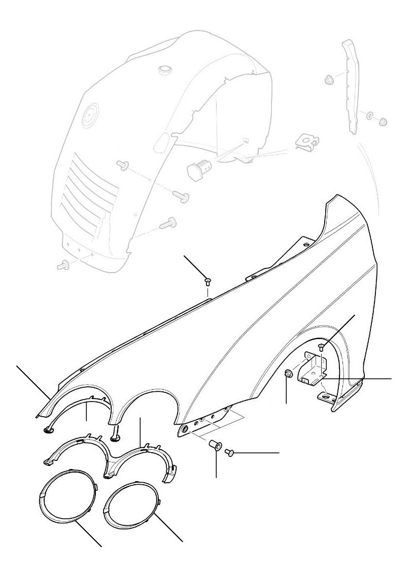 Wing panel GTC 2007-2011 - 2007 till 2011