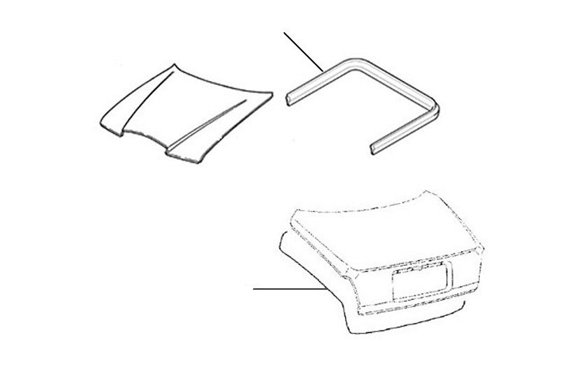 Bonnet en boot seals 1980 2 door cars continental r,t en azure - Bonnet & Boot Seals