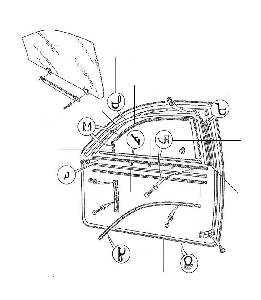 Door seals 2 door cars 1980 continental r en t - Continental R & T