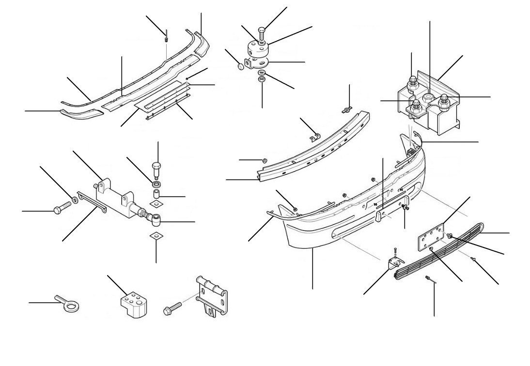 Front bumper corniche en continental VIN 68002 onwards (USA & Canadaa) - VIN 68002 onwards (Including 2002-2003)