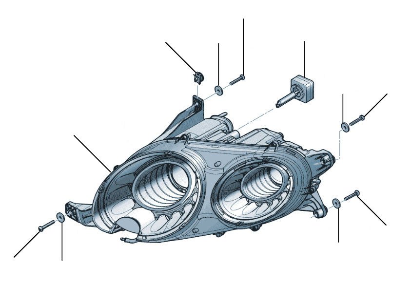 Headlamp RHD gt gtc 2012-2017 - 2012 till 2017