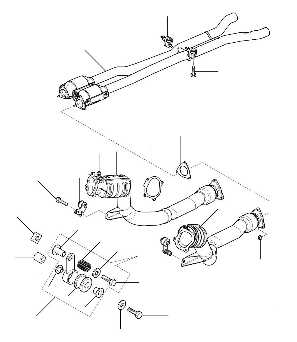 Exhaust flying spares VIN 38548 till VIN 65188 - VIN 38548 till VIN 65188