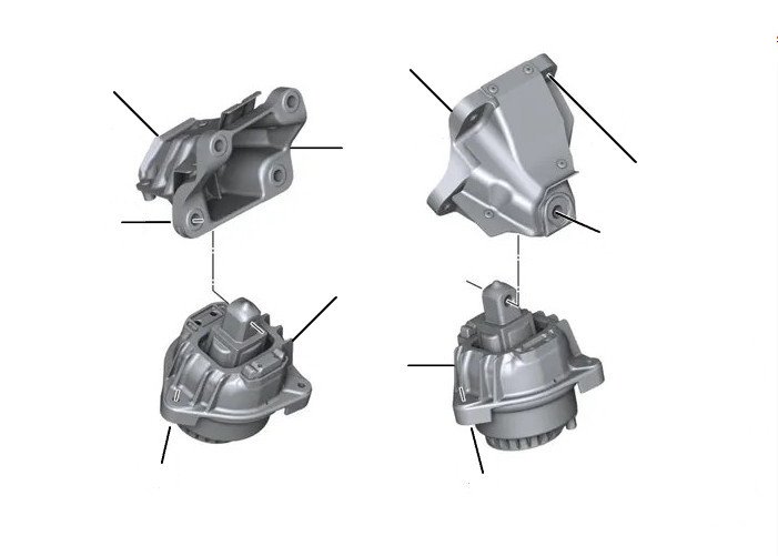 Engine mounts wraith - 07-2010 till 11-2019