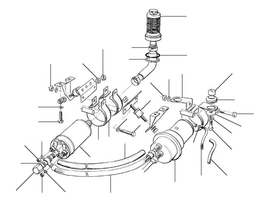 Fuel pump & accumulator spirit 01011-12231 - VIN 01011 till 12231 (USA & Japan)