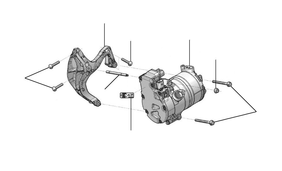 Airco compressor bentayga V6 - V6 Petrol