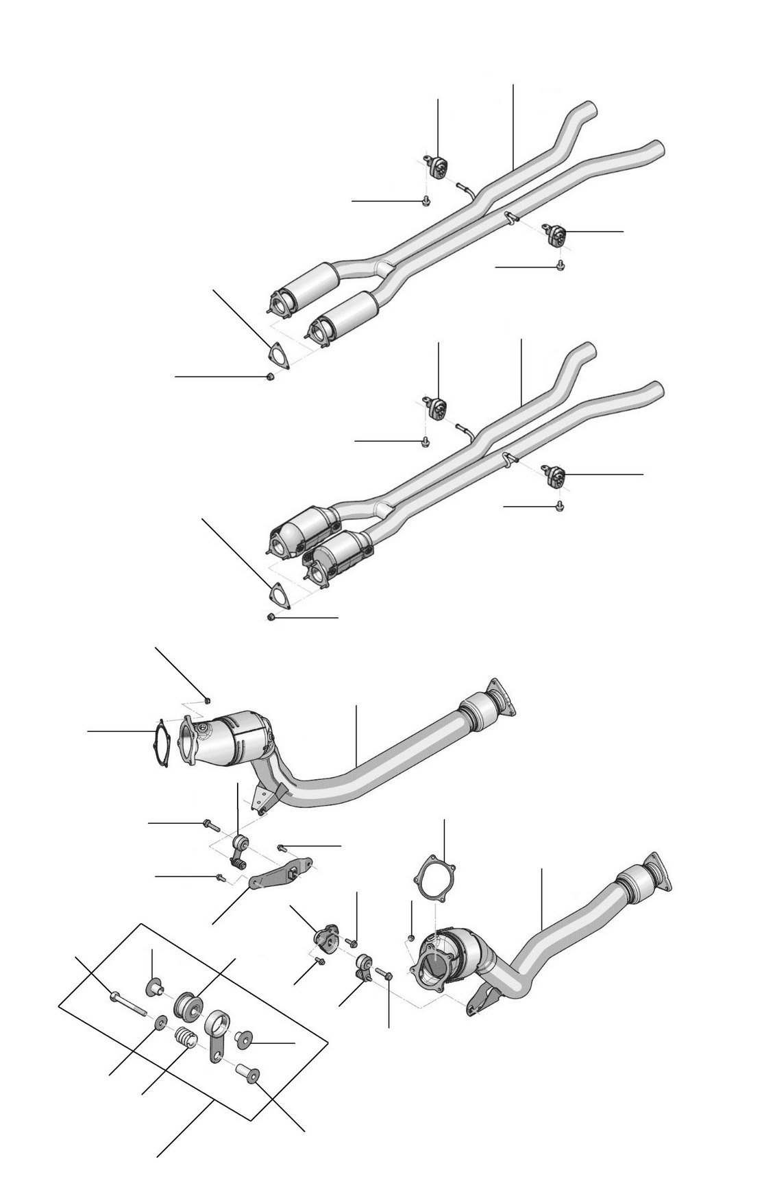 Exhaust flying spur W12 2014-2019 - 2014 till 2019