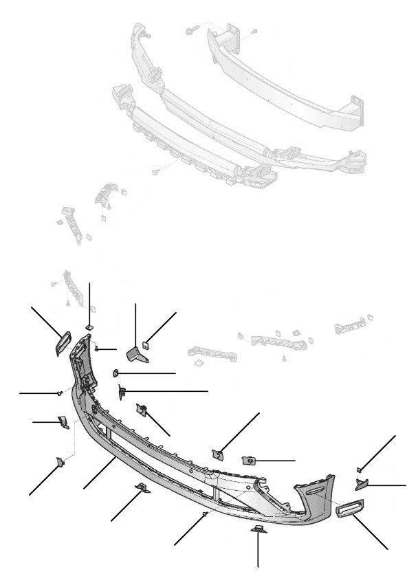 Front bumper gt 2018-2023 - 2018 till 2023