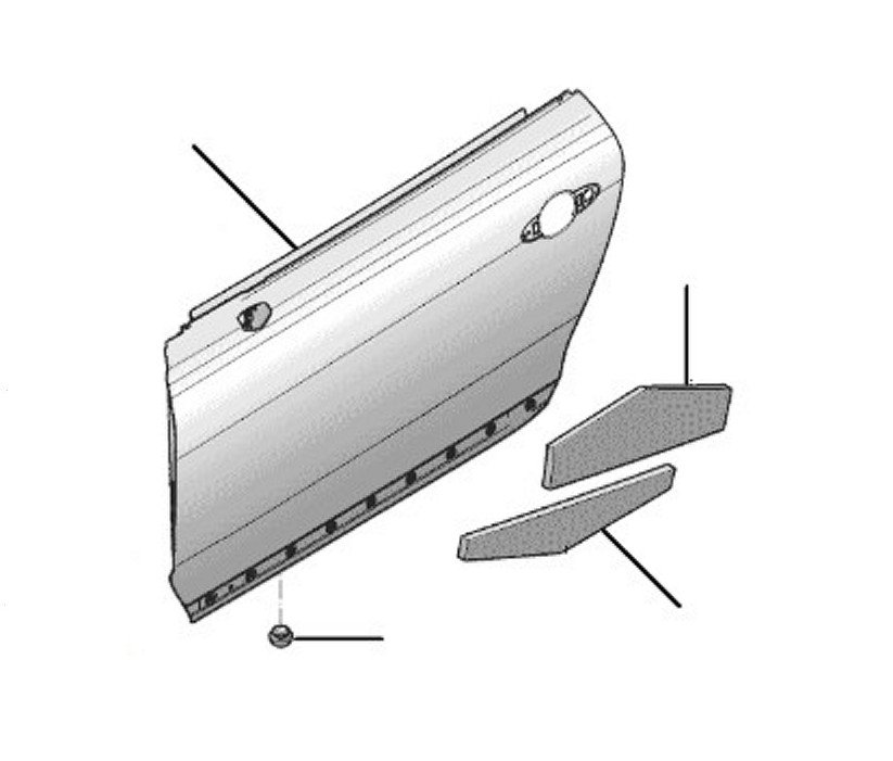 Door panel GT 2018-2023 - 2018 till 2023