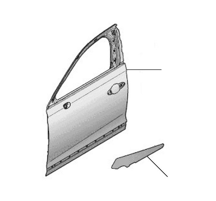 Door panel FS 2020-2023 front - 2020 till 2023