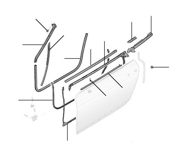 Door seals GTC 2012-2018 - 2012 till 2018