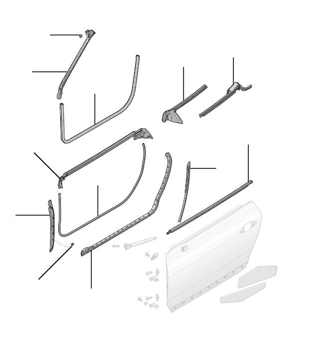 Door seals GTC 2012-2019 - 2019 till 2023