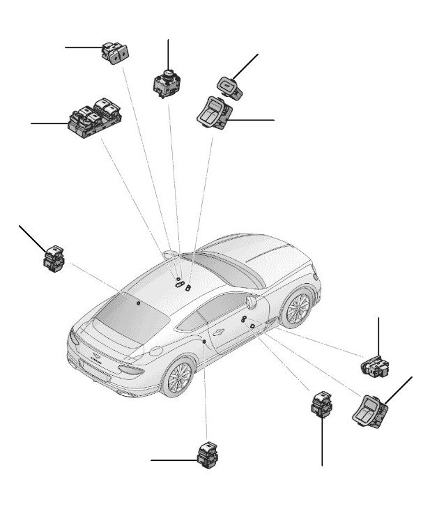 Window lift switch GT 2018-2023 - 2018 till 2023