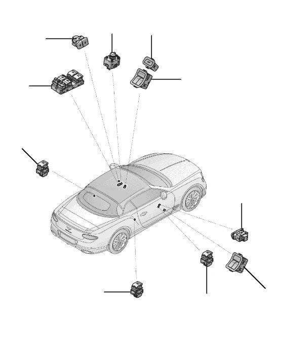 Window lift switch GTC 2019-2023 - 2019 till 2023