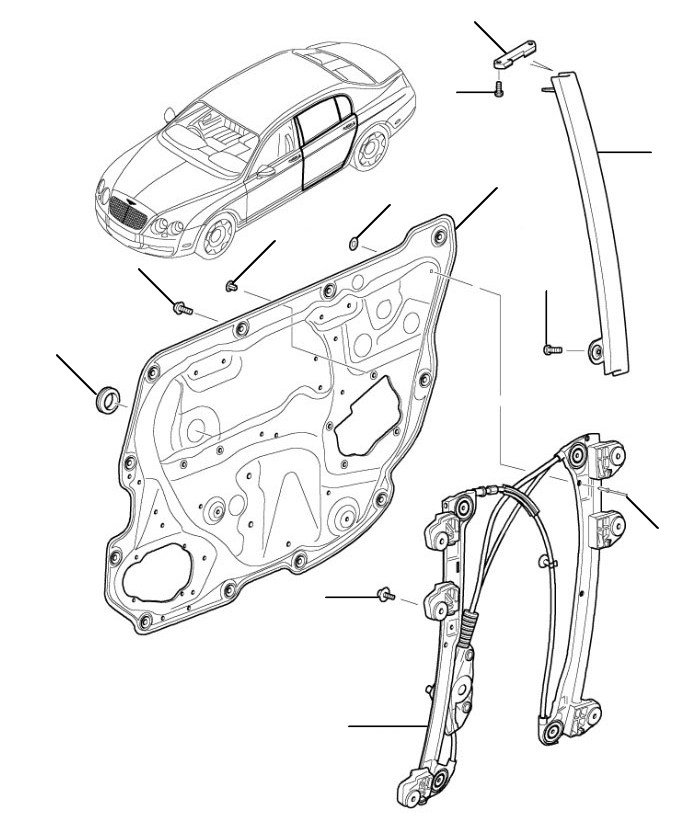 Window regulator FS 2005-2013 front - 2005 till 2013