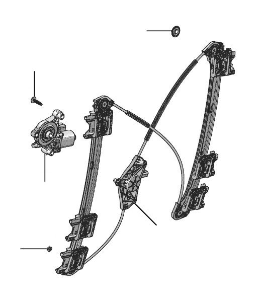 Window regulator FS 2020-2023 front - 2020 till 2023