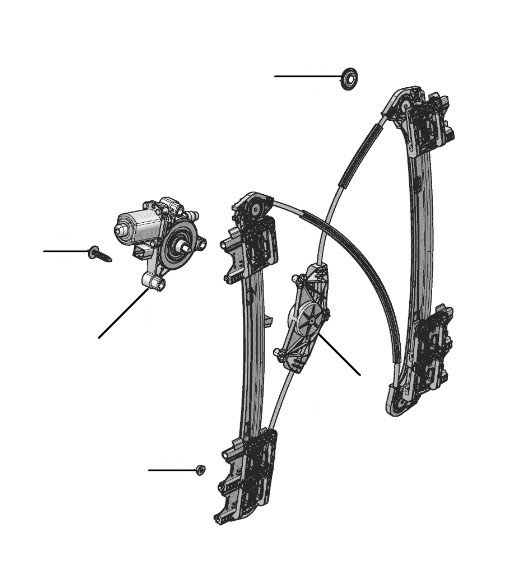 Window regulator FS 2020-2023 rear - 2020 till 2023