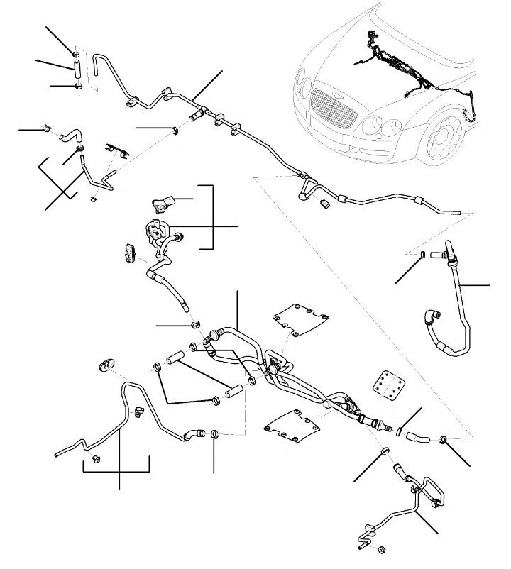 Vacuum pipes GT till 2006 RHD - 2004 till 2006