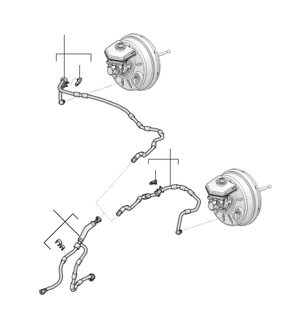 Vacuum pipes GT V8 2018-2023 - 2020 till 2023