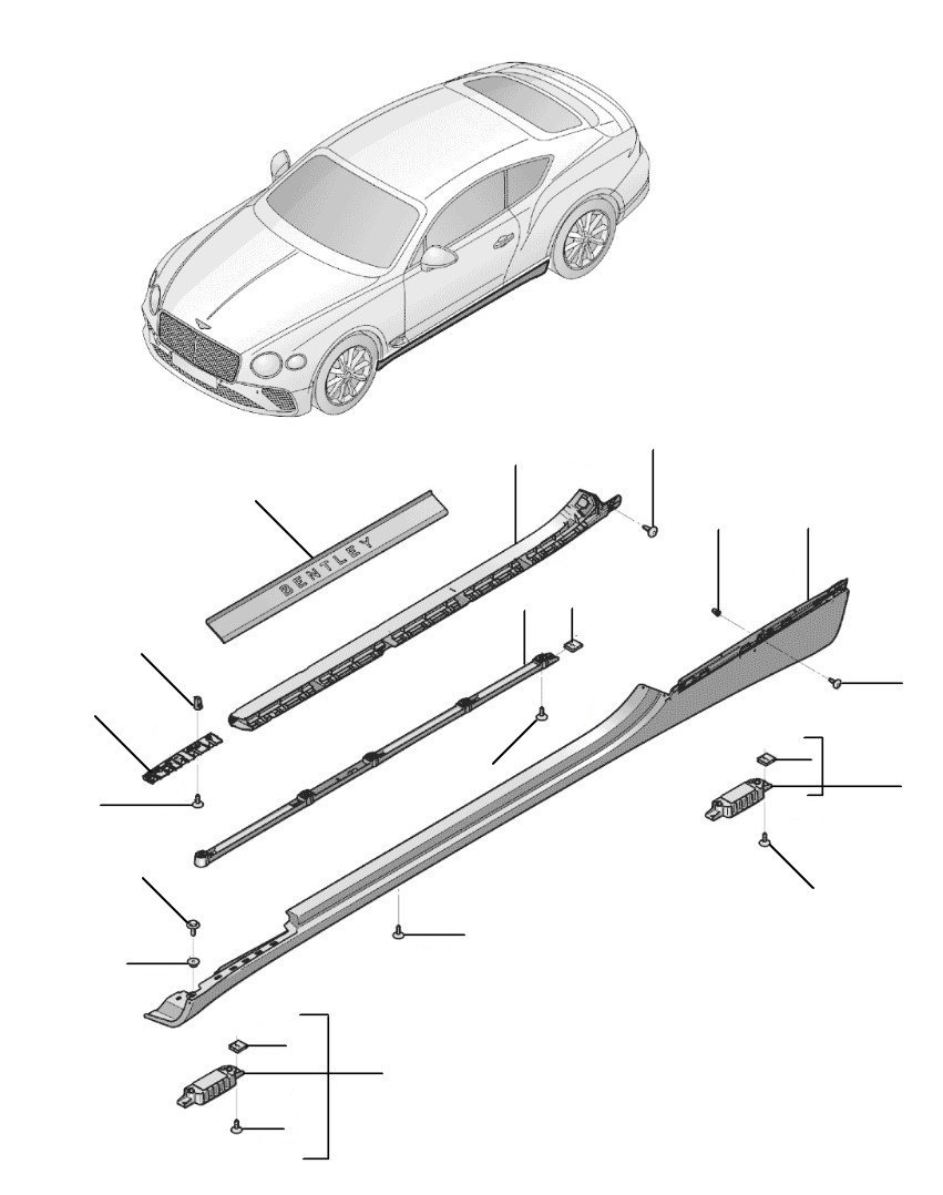 Sills & fittings gt 2018-2023 VIN 71415 onwards - 2021