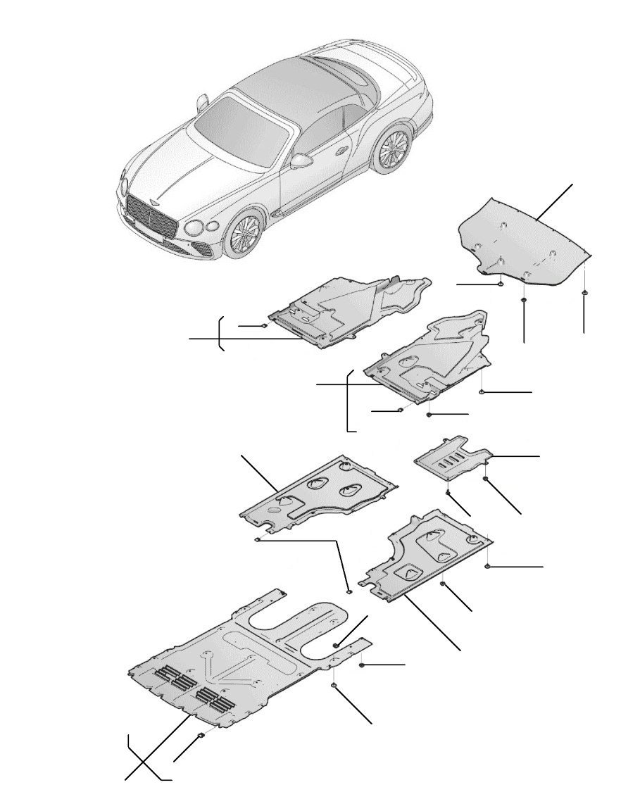 Undertray GTC 2019-2023 - 2019 till 2023