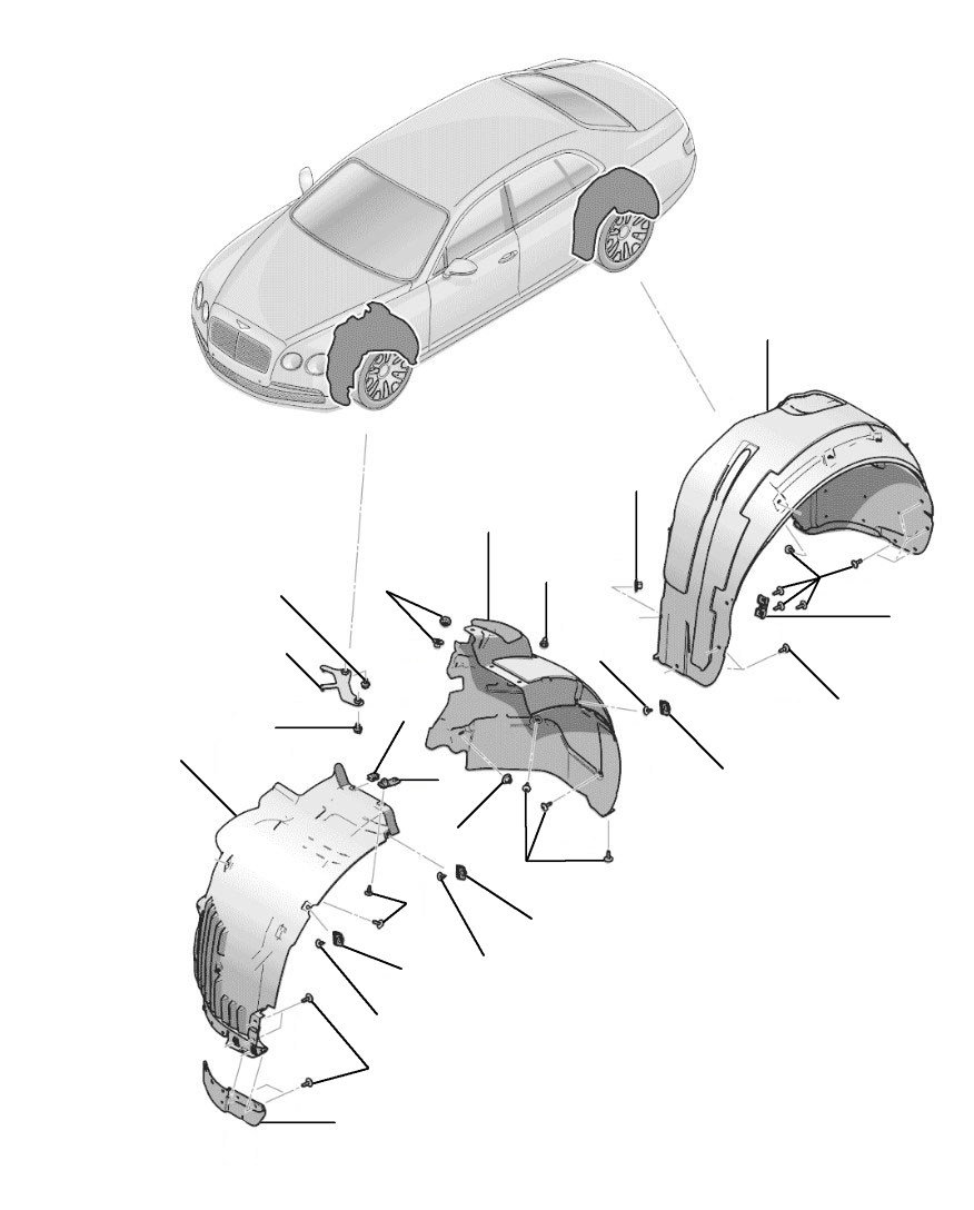 Wheel arch flying spur 2014-2019 - 2014 till 2019