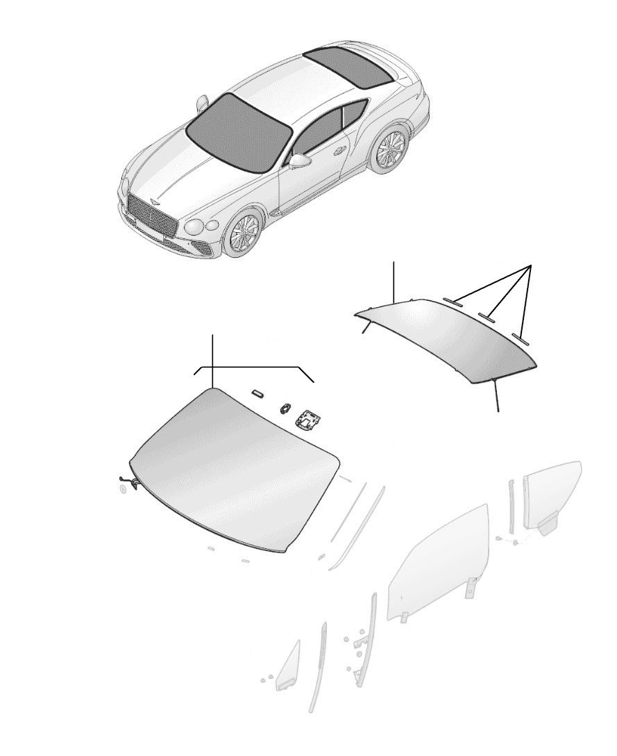 windscreen front & rear GT 2018-2023 - 2018 till 2023