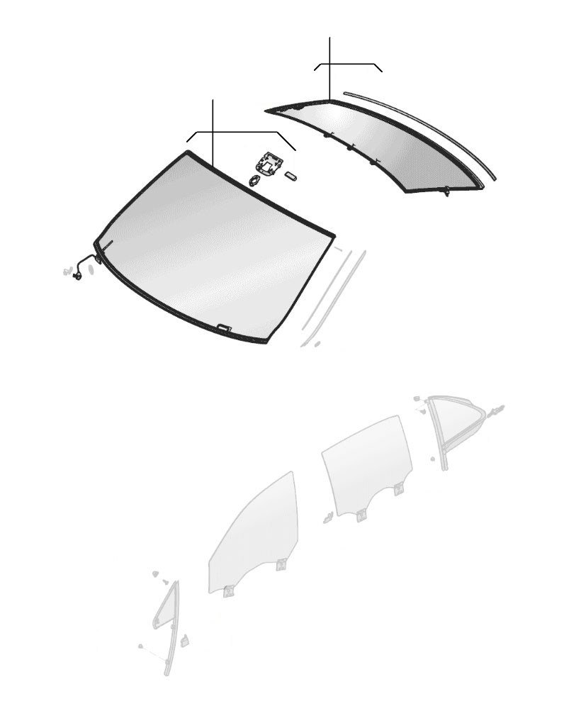 windscreen front & rear FS 2020-2023 - 2020 till 2023