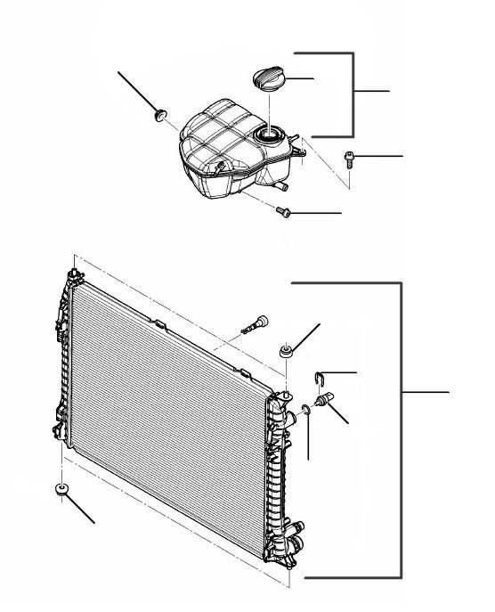 Coolant radiator 2014-2019 flying spur V8 - 2014 till 2023