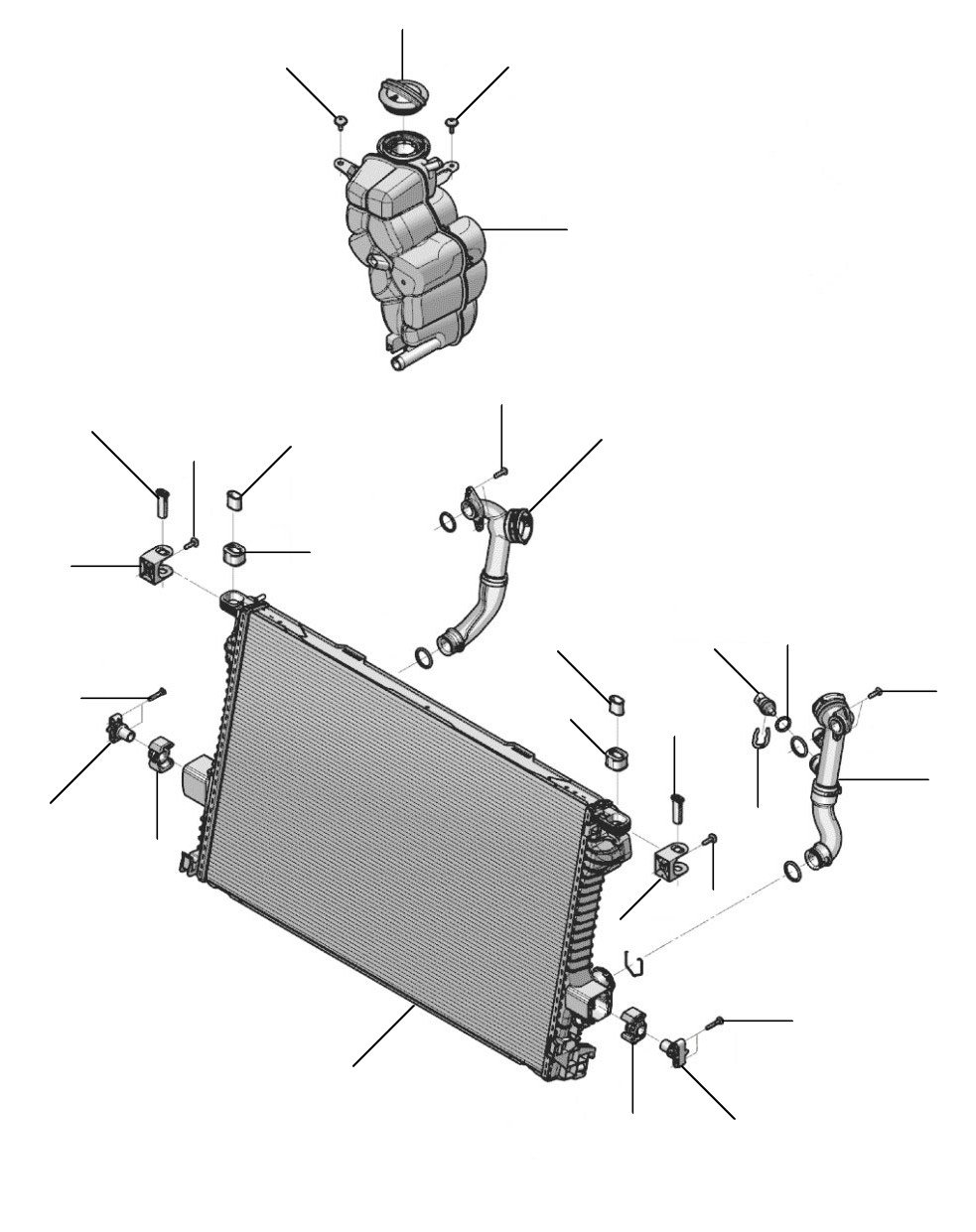 Radiator flying spur W12 2020-2023 - 2020 till 2023