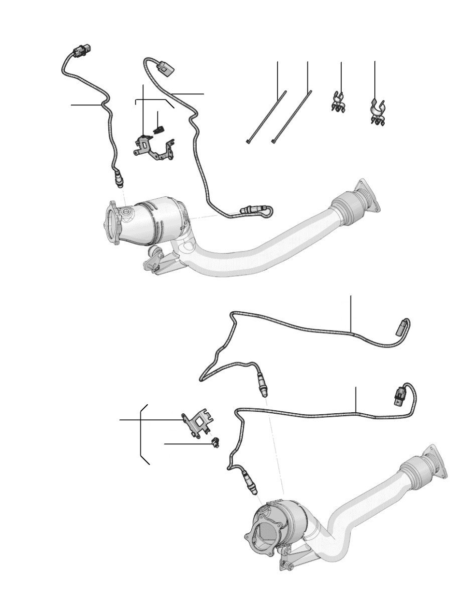Exhaust gas temperature sensor FS 2014-2019 W12 - 2014 till 2019