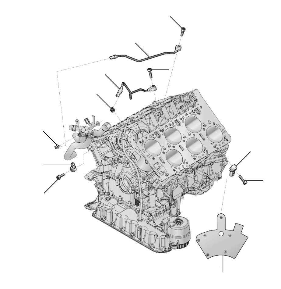 Knock sensor GT 2018-2023 W12 - 2018 till 2023