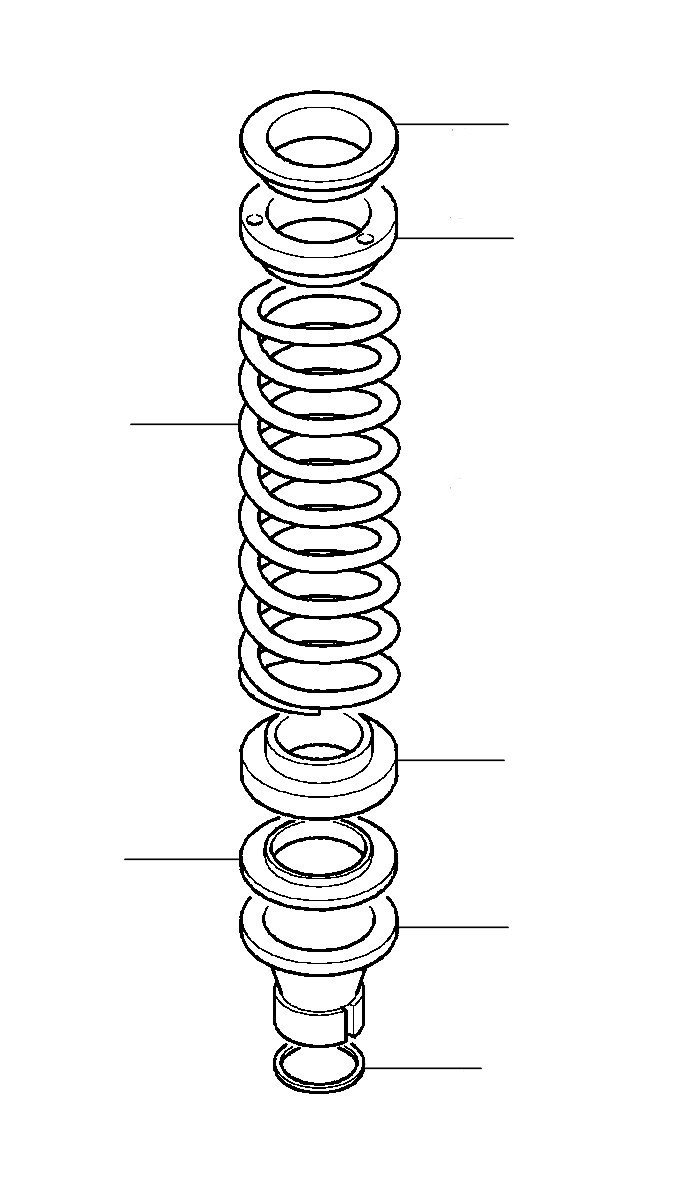 Spring en isolator front suspensios silver seraph - Rolls-Royce Silver Seraph