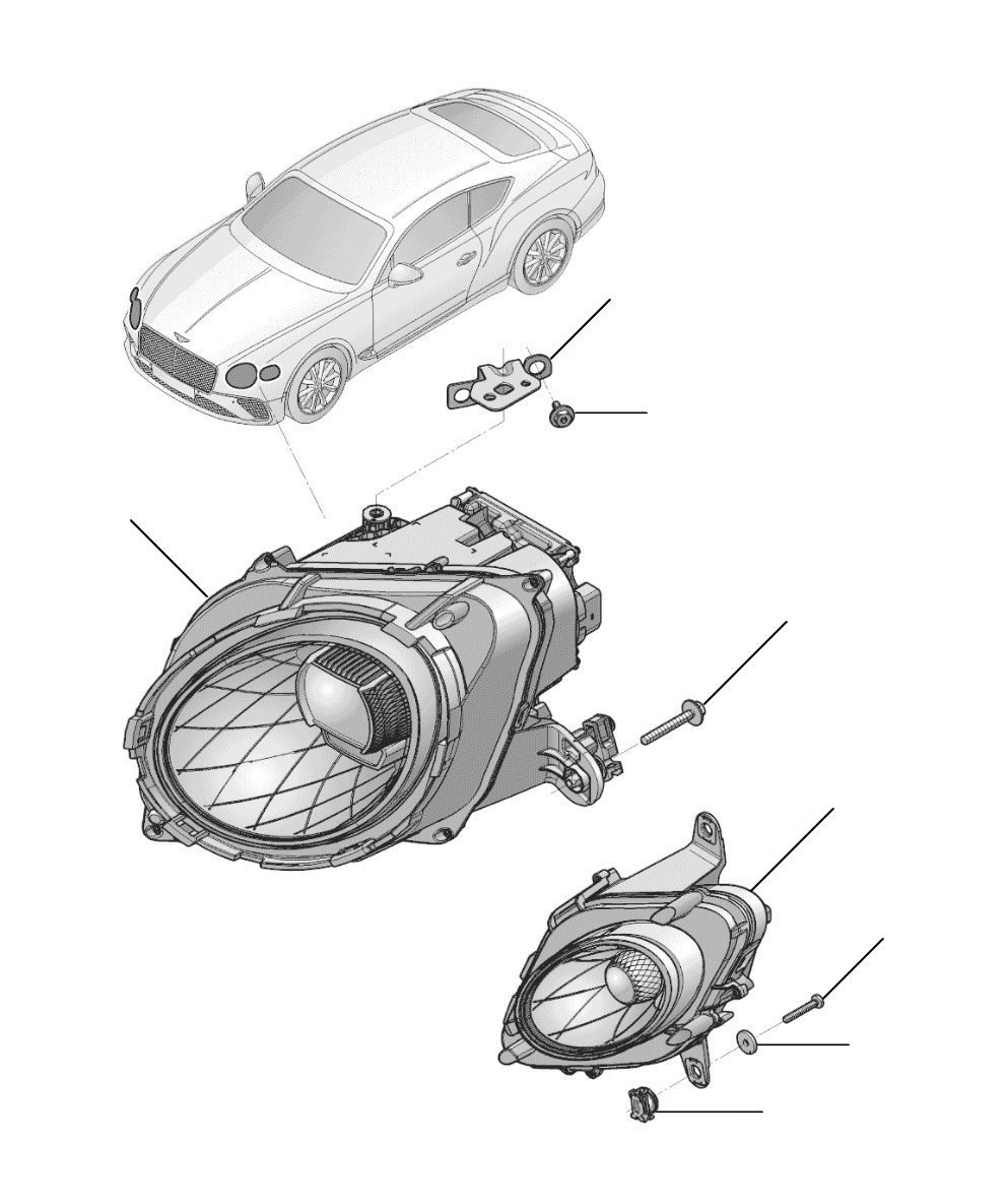 Headlamp other than USA LHD GT 2018-2023 - 2018 till 2023