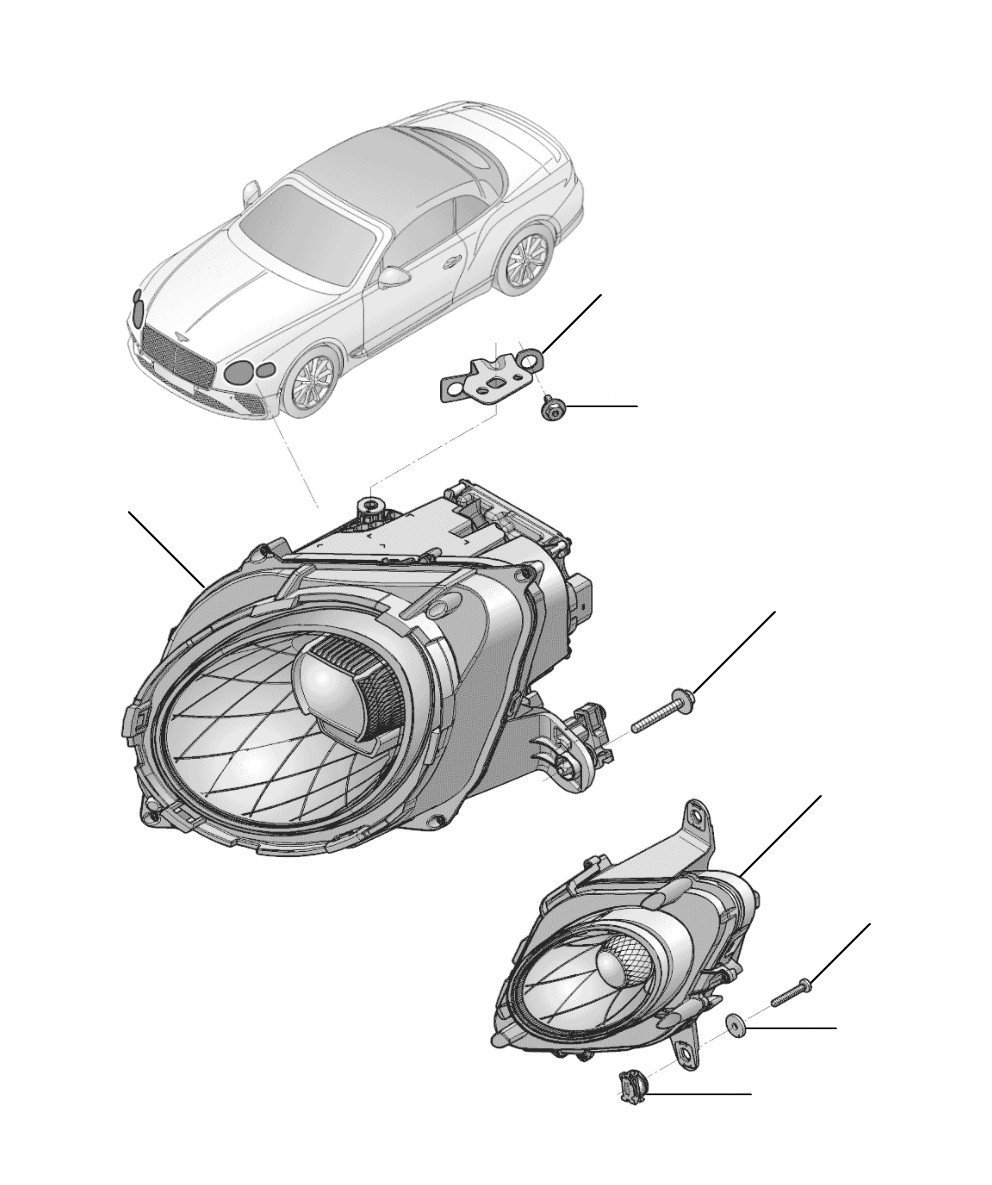 Headlamp other than USA RHD GTC 2019-2023 - 2019 till 2023
