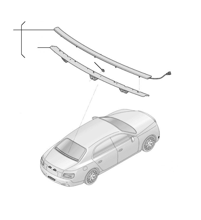 High mounted stop lamp flying spur 2014-2019 - 2014 till 2019