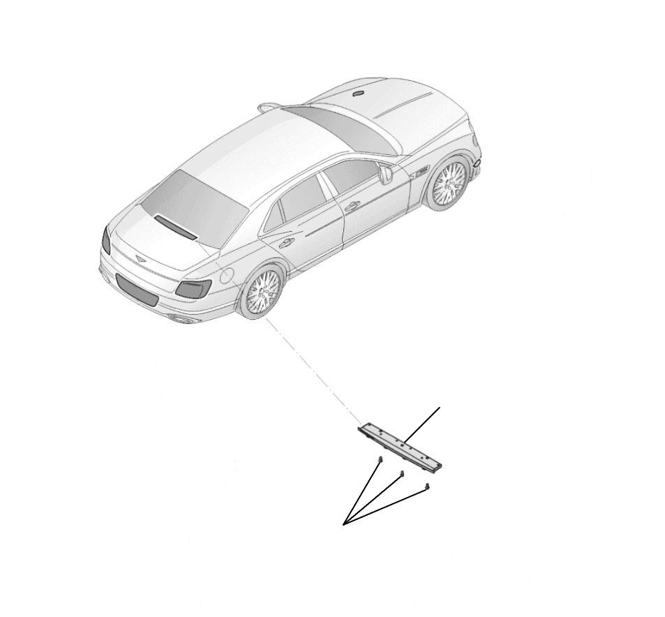 High mounted stop lamp flying spur 2020-2023 - 2020 till 2023