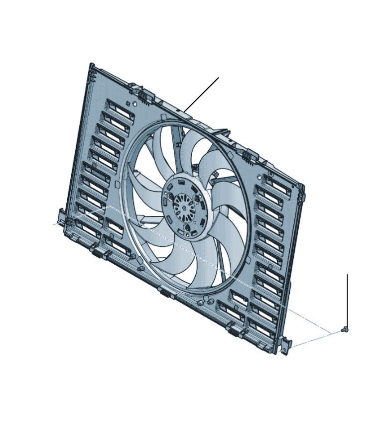 Radiator fan GT 2018-2023 - 2018 till 2023