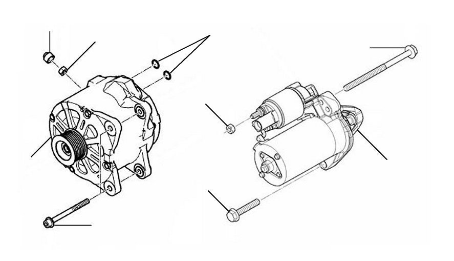 Alternator & Starter Motor 2012-2017 Gt - 2012 till 2017