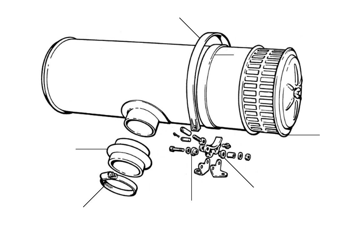 Air filter (silencer) silver cloud I - S/Cloud I
