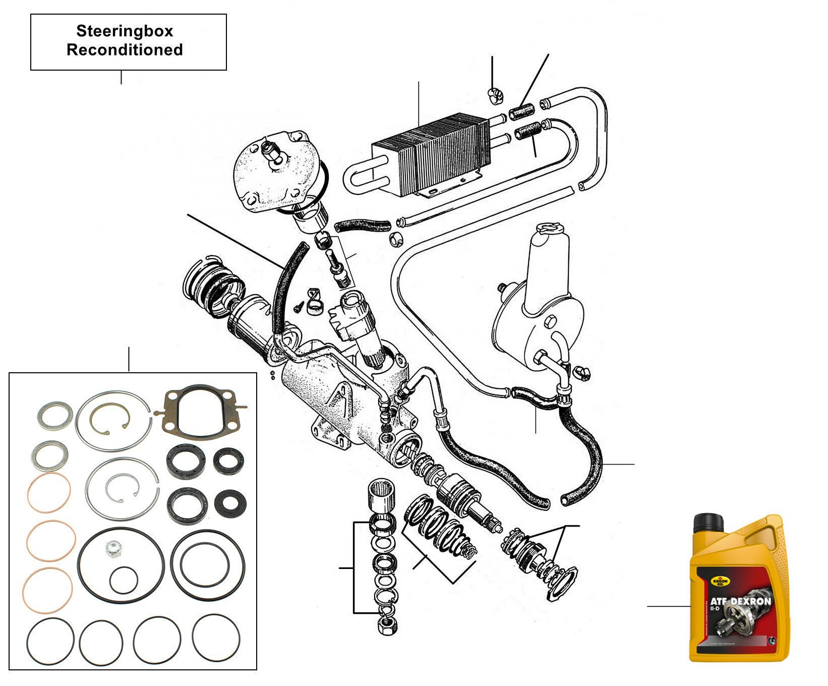 31088 Steering box - VIN 11215 till 27000